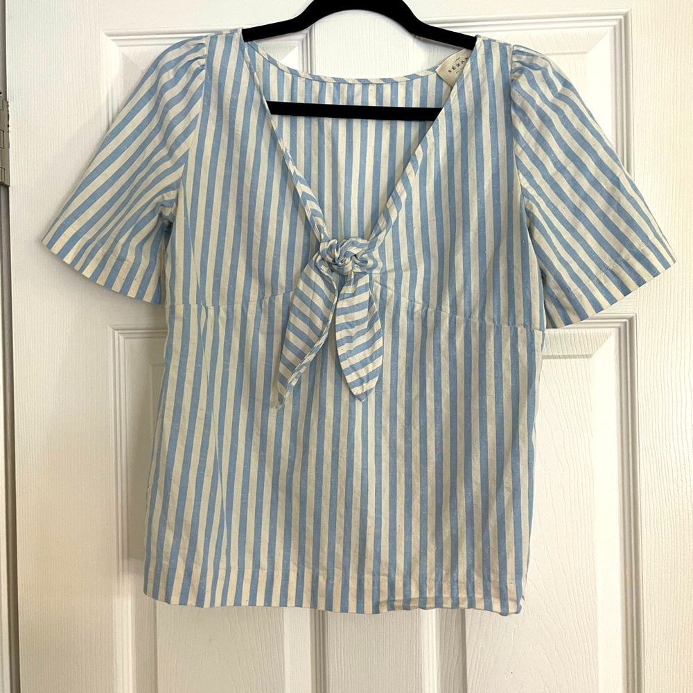 Sezane stripe shirt, size 34 (2)